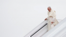 Pope Francis arrives at the airport (Vatican Media)