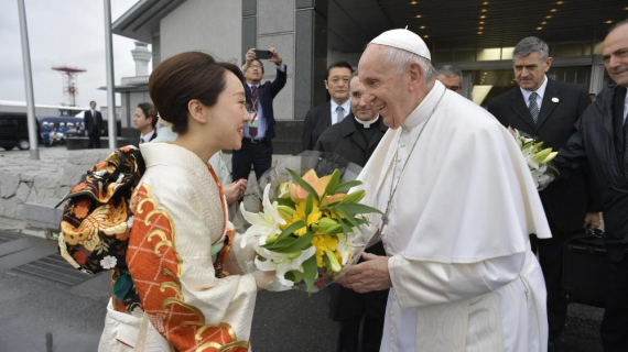 Pope leaves Japan (Vatican Media)
