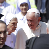 Pope with cousin Sister Ana Rosa Sivori